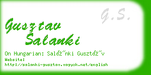 gusztav salanki business card
